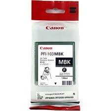 CANON - IPF5100/6100 DEPÓSITO DE TINTA NEGRA MATE (130 ML) PFI 103 MBK (Ref.2211B001AA)