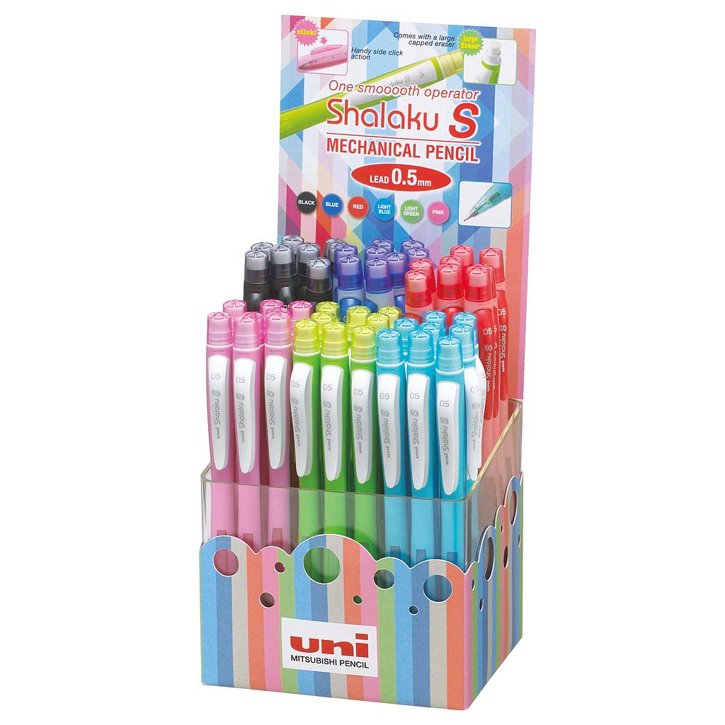 UNI-BALL - PORTAMINAS UNI SHALAKU S 0,5 mm EXPOSITOR de 48 (Ref.96040000)
