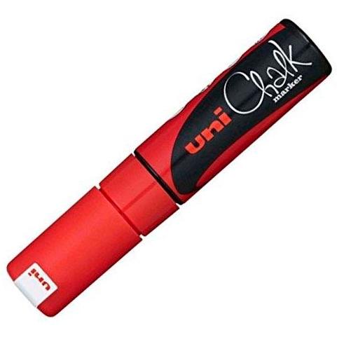 UNI-BALL - MARCADOR TIZA LIQUIDA CHALK MARKER PWE-8K 8.0 mm ROJO (Ref.140145000)