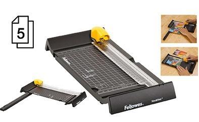 FELLOWES - CIZALLA de RODILLO NEUTRINO A5
Corte: Longitud 240mm y capacidad 5h (Ref.5412701)