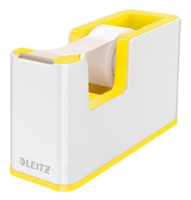 LEITZ - PORTARROLLOS WOW DUALC/CINTA AMARILLO y BLANCO (Ref.53641016)