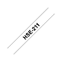 BROTHER - Cinta hse 211 termoretractible 5,8 mm negro/blanco (Ref. HSE211)