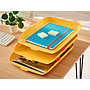 LEITZ - Bandeja sobremesa plastico cosy set de 3 unidades amarillo 274x120x456 mm (Ref. 53582019)
