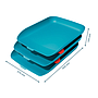 LEITZ - Bandeja sobremesa plastico cosy set de 3 unidades azul 274x120x456 mm (Ref. 53582061)