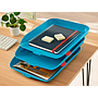 LEITZ - Bandeja sobremesa plastico cosy set de 3 unidades azul 274x120x456 mm (Ref. 53582061)