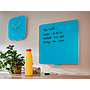 LEITZ - Reloj cosy de pared silencioso cristal 30x30 cm azul (Ref. 90170061)