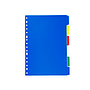LIDERPAPEL - Separador plastico juego de 6 separadores folio 16 taladros (Ref. SP07)