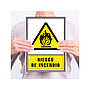 ARCHIVO 2000 - Pictograma riesgo de incendio pvc amarillo luminiscente 210x297 mm (Ref. 6172-01 AM)