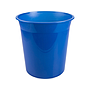 Q-CONNECT - Papelera plastico azul translucido 13 litros dim. 275x285 mm (Ref. KF19037)