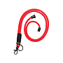 TARIFOLD - Cordon colgante para identific ador textil con llavero y mosqueton 43 cm rojo pack de 10 unidades (Ref. 200543)