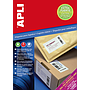 APLI - ETIQUETAS blancas extrafuertes 210,0 x 297,0 mm 100 hojas (Ref.16787)