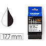 BROTHER - Cinta hse 241 termoretractible 17,7 mm negro/blanco (Ref. HSE241)