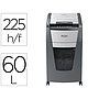REXEL - Destructora AUTOMATICA de documentos OPTIMUN AUTOFEED+ 225X - 10h/225h - Nivel Seguridad P4 - Partículas de 4x25mm - DEPOSITO 60L (Ref. 2020225XEU)