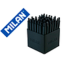 MILAN - Boligrafo p1 retractil 1 mm touch mini negro expositor de 40 unidades (Ref. 176531140)