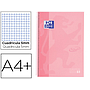 OXFORD - Cuaderno espiral ebook 1 school touch te din a4+ 80 hojas cuadro 5 mm con margen flamingo pastel (Ref. 400117272)