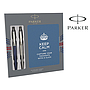 PARKER - Boligrafo jotter acero + azul + bloc expositor de 9 sets regalo (Ref. 2062782)