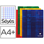 CLAIREFONTAINE - Libreta 240x320 mm 48 hojas 90 gr milimetrado frances seyes tapa carton plastificada (Ref. 63361C)